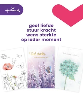 Een Hallmark navulset wenskaarten, deelneming, pak van 10 stuks koop je bij Muys Kantoor & Kado