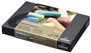 Een Rembrandt softpastels, starterset met 15 halve pastels koop je bij best4office