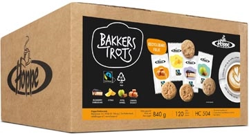 Een Hoppe koekjes Bakkers Trots Fairtrade, doos van 120 stuks koop je bij Muys Kantoor & Kado