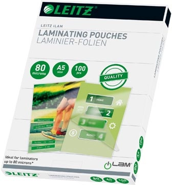 Een Leitz Eva lamineerhoes ft A5, 160 micron (2 x 80 micron), pak van 100 stuks koop je bij best4office