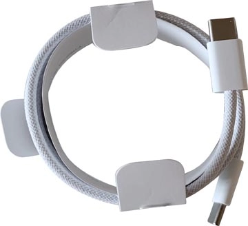 Een Apple kabel, USB-C naar USB-C, 1 m, wit, 60 W koop je bij best4office