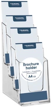 Een Europel folderhouder, 4 x ft 1/3 A4 koop je bij best4office