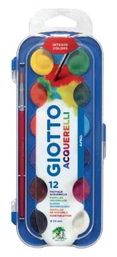 Een Giotto waterverf, doos met 12 napjes en 1 penseel koop je bij best4office