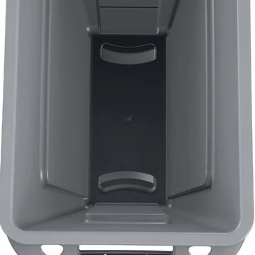 Een Rubbermaid afvalcontainer Slim Jim, 87 liter, grijs koop je bij Muys Kantoor & Kado