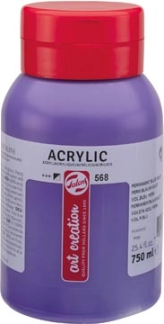 Een Talens Art Creation acrylverf flacon van 750 ml, permanentblauwviolet koop je bij best4office