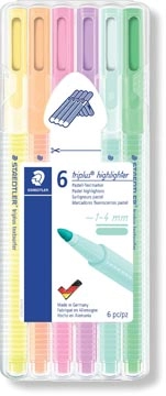 Een Staedtler Triplus Textsurfer, opstelbare box van 6 kleuren koop je bij Muys Kantoor & Kado