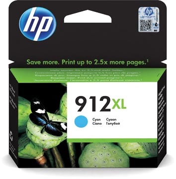 Een HP inktcartridge 912XL, 825 pagina's, OEM 3YL81AE#BGX, cyaan koop je bij best4office