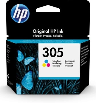 Een HP inktcartridge 305, 100 pagina's, OEM 3YM60AE, 3 kleuren koop je bij best4office