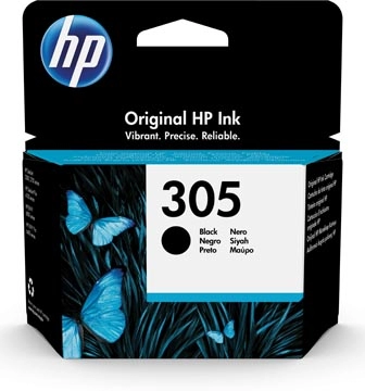 Een HP inktcartridge 305, 120 pagina's, OEM 3YM61AE, zwart koop je bij best4office