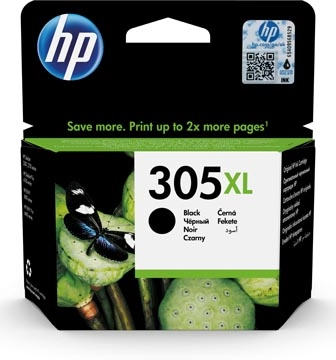 Een HP inktcartridge 305XL, 240 pagina's, OEM 3YM62AE, zwart koop je bij best4office