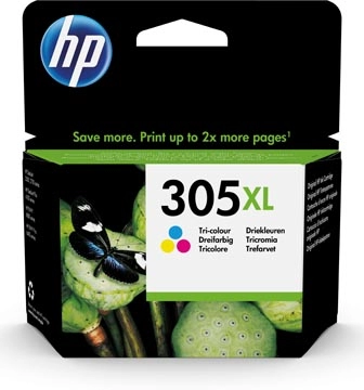 Een HP inktcartridge 305XL, 200 pagina's, OEM 3YM63AE, 3 kleuren koop je bij best4office