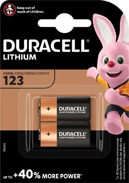 Een Duracell Ultra Lithium 123, blister van 2 stuks koop je bij Muys Kantoor & Kado