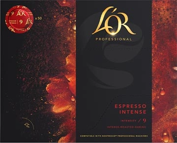 Een Douwe Egberts L'or professional discs Intensity 9, Espresso Intense, pak van 50 discs koop je bij Muys Kantoor & Kado