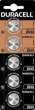 Een Duracell knoopcel Specialty Electronics CR2032, blister van 5 stuks koop je bij Muys Kantoor & Kado