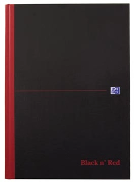 Een Oxford BLACK N' RED gebonden boek, 192 bladzijden, ft A4, geruit 5 mm koop je bij best4office