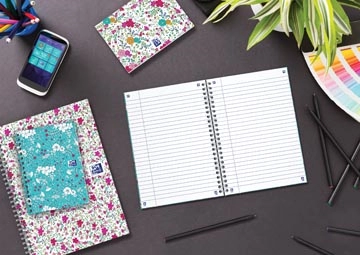 Een Oxford Floral softcover notitieblok, ft A6, 80 vel, gelijnd, 4 geassorteerde designs koop je bij best4office