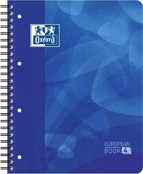 Een Oxford School Projectbook spiraalschrift, ft A4+, 4-gaats perforatie, gelijnd, blauw koop je bij best4office