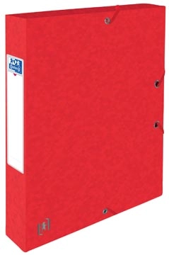 Een Elba elastobox Oxford Top File+ rug van 4 cm, rood koop je bij best4office