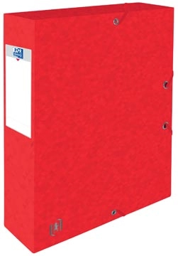 Een Elba elastobox Oxford Top File+ rug van 6 cm, rood koop je bij best4office