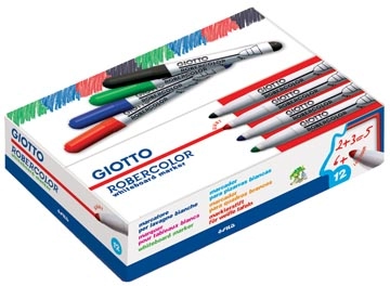 Een Giotto Robercolor whiteboardmarker maxi, ronde punt, zwart koop je bij Muys Kantoor & Kado