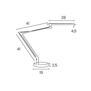 Een Unilux bureaulamp Mamboled 2.0, zwart koop je bij best4office