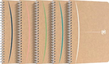 Een Oxford Touareg spiraalschrift, 180 bladzijden, ft A5, geruit 5 mm, geassorteerde kleuren koop je bij best4office