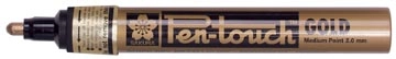 Een Sakura paint Marker Pen-Touch punt van 2 mm, goud koop je bij best4office