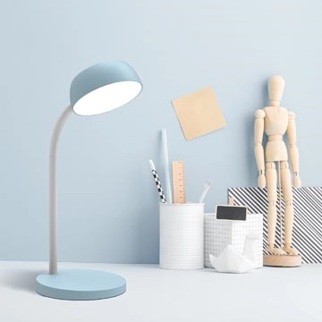 Een Unilux bureaulamp Tamy, LED, blauw koop je bij Muys Kantoor & Kado