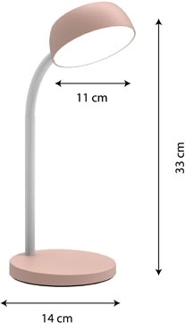 Een Unilux bureaulamp Tamy, LED, roze koop je bij Muys Kantoor & Kado