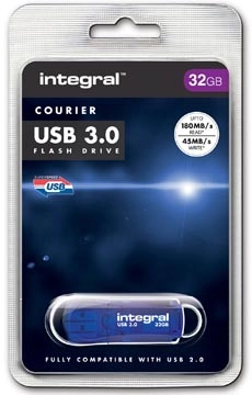 Een Integral COURIER USB stick 3.0, 32 GB koop je bij best4office