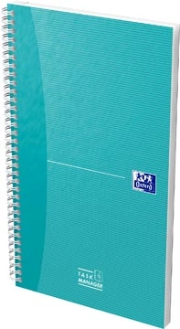 Een Oxford Office Essentials taskmanager, 230 bladzijden, ft 14,1 x 24,6 cm, aqua koop je bij Muys Kantoor & Kado