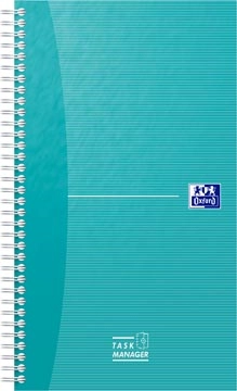 Een Oxford Office Essentials taskmanager, 230 bladzijden, ft 14,1 x 24,6 cm, aqua koop je bij best4office