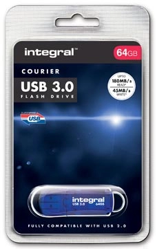 Een Integral COURIER USB stick 3.0, 64 GB koop je bij best4office