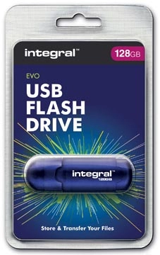 Een Integral Evo USB 2.0 stick, 128 GB koop je bij Muys Kantoor & Kado