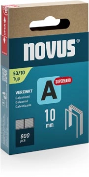 Een Novus nietjes A 53/10 Super Hard, doos met 800 nietjes koop je bij Muys Kantoor & Kado