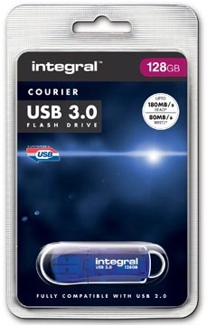 Een Integral Courier USB 3.0 stick, 128 GB koop je bij best4office