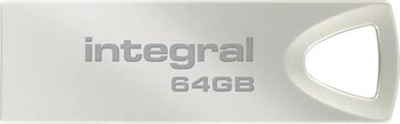 Een Integral ARC USB stick 2.0, 64 GB, zilver koop je bij best4office