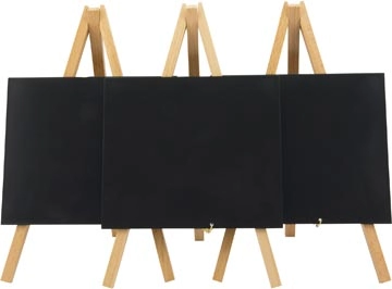 Een Securit tafelkrijtbord Mini, ft 24 x 15 cm, beuk, pak van 3 koop je bij best4office