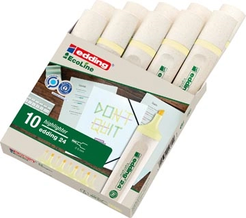 Een Edding Markeerstift Ecoline e-24 pastelgeel koop je bij best4office