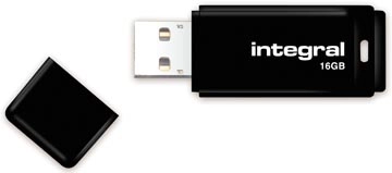 Een Integral USB 2.0 stick, 16 GB, zwart koop je bij best4office