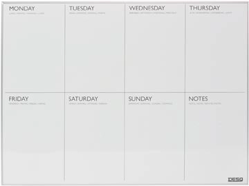 Een Desq magnetische weekplanner ft 45 X 60 cm koop je bij best4office