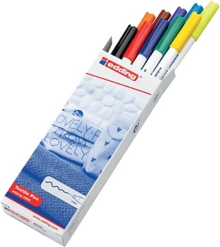 Een Edding textielstift 4600, doos met 10 stuks in basis kleuren koop je bij best4office