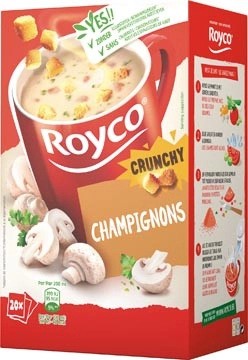 Een Royco Minute Soup champignons, pak van 20 zakjes koop je bij Muys Kantoor & Kado