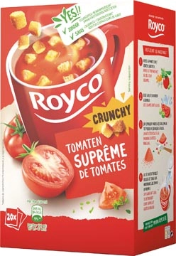 Een Royco Minute Soup tomatensuprême met croutons, pak van 20 zakjes koop je bij Muys Kantoor & Kado