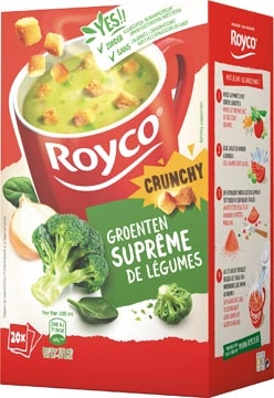 Een Royco Minute Soup groentensuprême met croutons, pak van 20 zakjes koop je bij Muys Kantoor & Kado