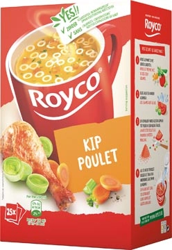 Een Royco Minute Soup kip, pak van 25 zakjes koop je bij Muys Kantoor & Kado