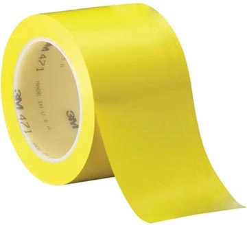 Een 3M Vinyl tape 471, ft 50 mm x 33 m, geel koop je bij Muys Kantoor & Kado