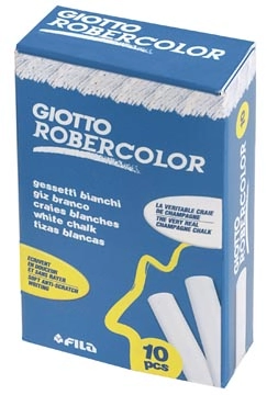 Een Giotto krijt Robercolor wit, doos met 10 krijtjes koop je bij best4office