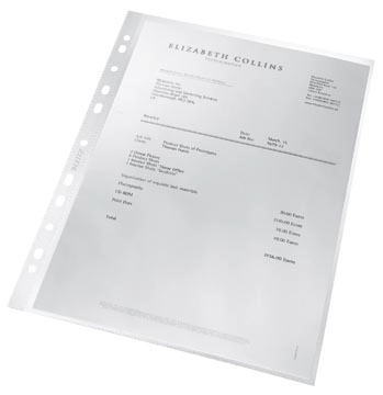 Een Leitz Recycle premium showtas, 11-gaats, transparent, pak van 100 koop je bij best4office