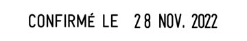 Een Trodat tekststempel met datum Printy 4817 woorden: faxé le, par e-mail, reçu le, répondu le, saisi le,... koop je bij best4office